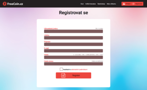 Registrační formulář