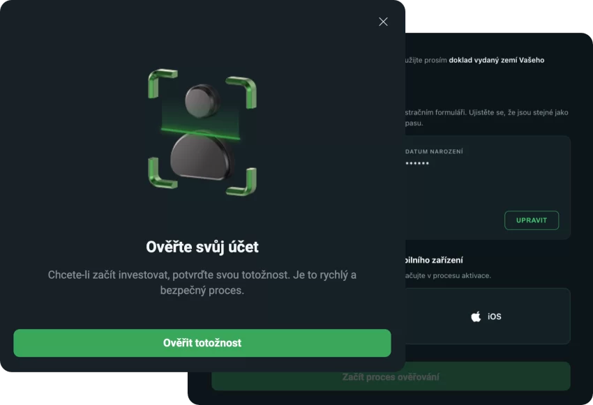 Ověření účtu